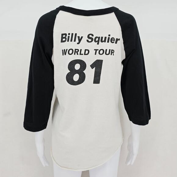 Billy Squire Don't Say No Vintage Original 1981 Raglan Tee M - Picture 2 of 8